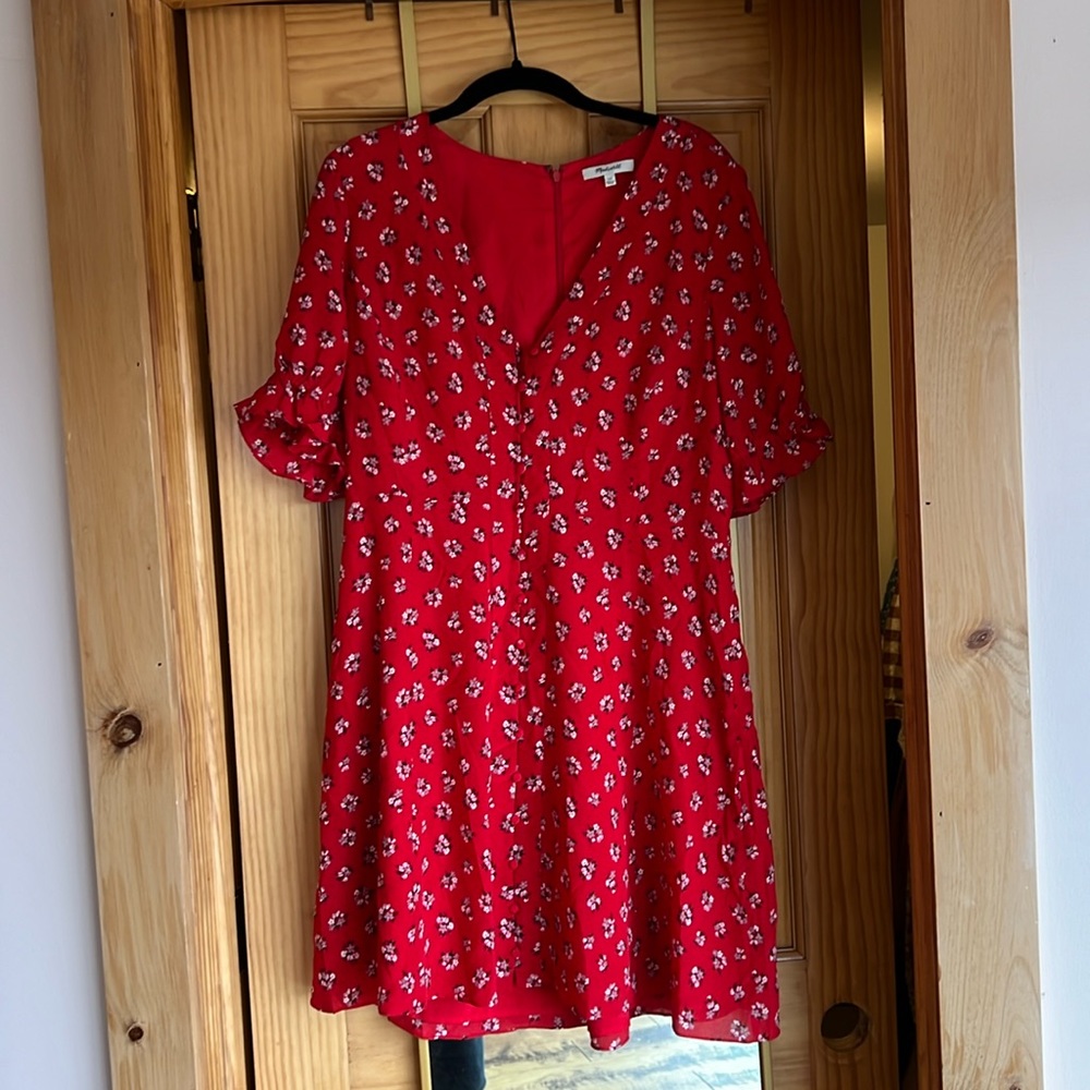 Short-sleeved Floral Print Button Up Madewell Mini